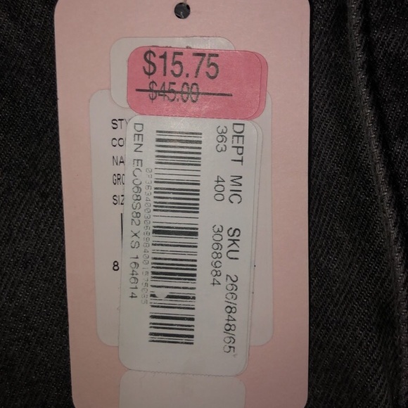 NEVER WORN WITH TAGS black denim ripped skirt - Picture 3 of 5